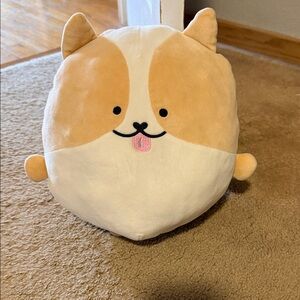 Cute Tan and White Dog Plush LAUR diy